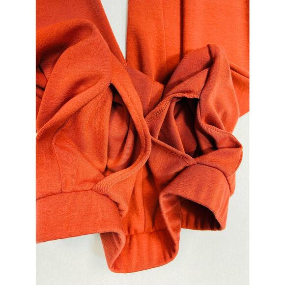 LULU'S XS 100% Let's Warm Up Rusty Rose High Rise Joggers Track Pants NEW B26 - Picture 8 of 9